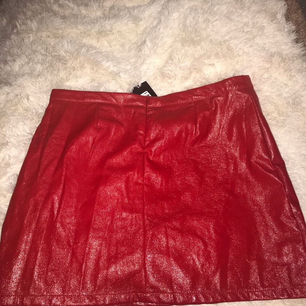 Fashion Nova Red Skirt